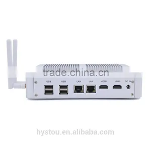 New Product Mini PC Barebone System Intel Core i3 4158u 2.0G Fanless Desktop Computer i3 Windows Ubuntu Dual NIC 2 Lan thumbnail-2