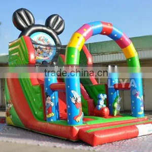 Inflatable Mickey Slide With Obstacle Course thumbnail-1