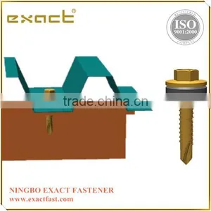Hex Washer Head Roofing Self Tapping Wood Screw With Washer Rubber thumbnail-1