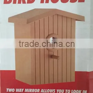 Look in Bird House/Plastic Acrylic Window Bird House Wall Mounted Bird House With Lid thumbnail-1