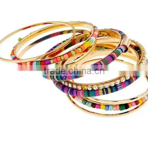 Ethnic Fusion Front Opening Bangle Handcraft Bead Bohemia Bracelet Jewelry Women thumbnail-4