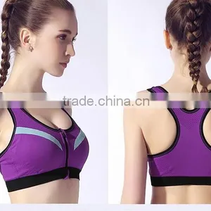 Summer Style Women Cotton Stretch Athletic Vest Gym Fitness Sports Bra thumbnail-2
