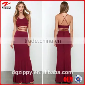 2015 New Designs Dress Fashion Backless Elegant Evening Dress for Woman thumbnail-1