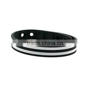 Noproblem Tourmaline Friendship Fashion Power Health Elastic Silicone Bracelet for Couple thumbnail-4
