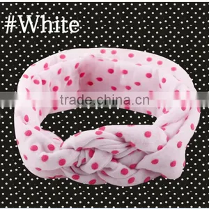 Children's Hair European Female Baby Knitting Cross Hair Band Cotton Elastic Headband Hand Knot of Peace thumbnail-2