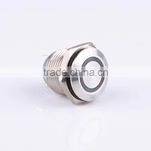 Metal Off/on 16mm Momentary Push Button Switch/Touch Switch With LED thumbnail-2