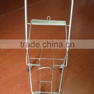 High Quality Supermarket Basket Holder For Wire Double Layers Basket Holder thumbnail-2