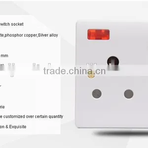 Hot Sale Round Pin Electrical Switch Socket With Neon thumbnail-4