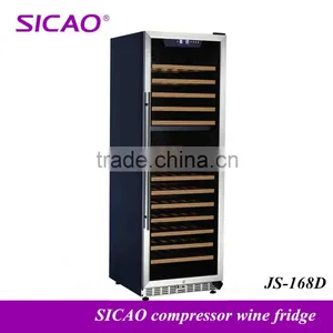 Compressor Big Upright Restaurant Kitchen Fridge Glass Commercial Stainless Steel Refrigerator For Wine Beer Drinks thumbnail-1