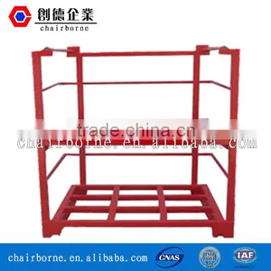 Powder Coated Stable Stacking Pallet Stacking Frame High Loading Capacity Pallet Rack thumbnail-1
