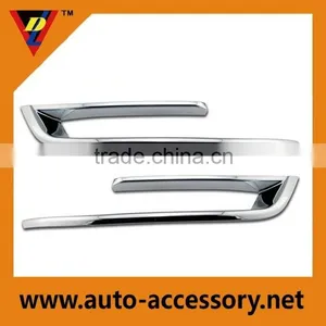 Chrome Fog Lamp Covers Light Grille for BMW F10 thumbnail-1