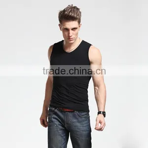 Wholesale Men's Stringer Tank Top, 100% Cotton Custom Tank Top Men thumbnail-4