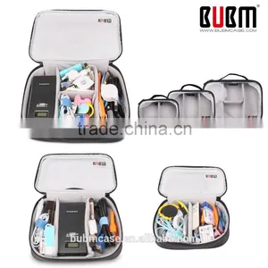BUBM Clear PVC Portable Zipper Digital Storage Bag With Three-piece thumbnail-2