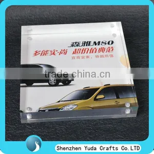 Funny Desktop Clear Acrylic Printing Car Picture Frame Magnetic Picture Photo Frame for Sale thumbnail-1