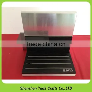 Wooden Mdf Holder Stands Acrylic Lipstick Stand Mdf Wood Cosmetic Display for Beauty Products thumbnail-6
