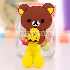 Wholesale Catoon Wall Mounted Silicone Suction Cup Toothbrush Holder thumbnail-3