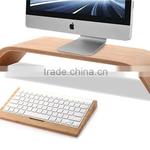 Wooden Stand Bamboo Holder for Apple Desktops Imac/stand Holder for Electronic Device thumbnail-4