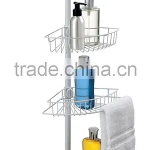 Adjustable Tub and Shower Tension Pole Bathroom Rack thumbnail-1