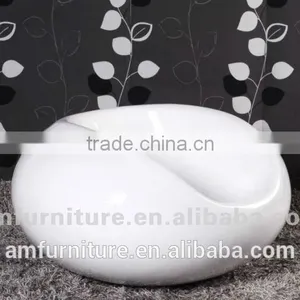 Wholesale High Gloss Swing Fiberglass Cocking Chair Salon Stool thumbnail-1