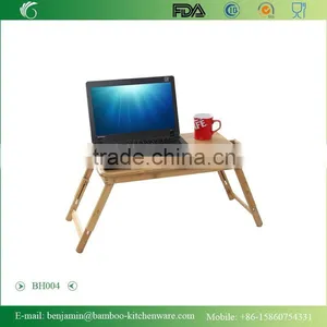 BH004/Hot Sale Exquisite Foldaway Durable Bamboo Notebook Desk thumbnail-1