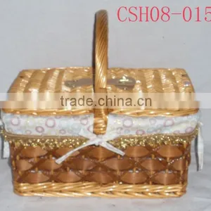 Willow Picnic Basket thumbnail-1