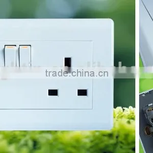 2gang Wall Switch Socket Plastic Plate Electrical Switches and Sockets thumbnail-4