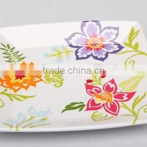 Melamine Rectangle Tray With Handles thumbnail-3