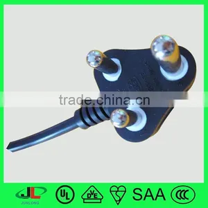 India 3 Pin ac Plug Flat Electrical Power Extension Cord With C13 Connector thumbnail-2