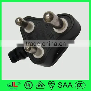 SABS Certification PVC Insulation India 3 Round Pin Plug Electrical Power Cable Wire thumbnail-1