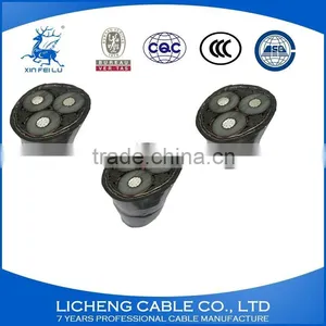 3*10mm2- Stranded Aluminum Conductore 3 Core XLPE Insulated PVC Sheathed Steel-tape Armoured Grouding Power Cable-YJLV22 thumbnail-4