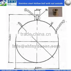 Stainless Steel Hollow Ball With Nut thumbnail-5