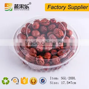 PET Clear Plastic Round Salad Packaging Box thumbnail-5