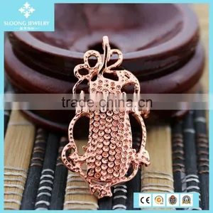 Insect Natural Quartz Rose Gold Colour State Charms Necklace Pendant Wholesale thumbnail-3