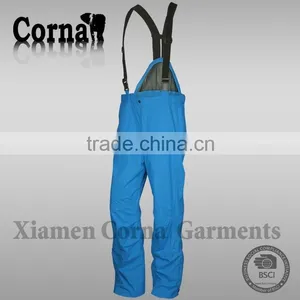 Fashonable Winter Blue Soft Polyester Warm Keeping Man Elastic Belt Ski Pants Multi Pocket Pants thumbnail-2