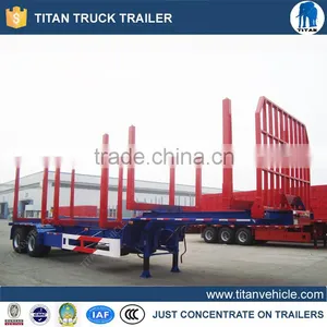 Timber Wood Lumber Forest Log Loader Trailer With Removable Posts thumbnail-1