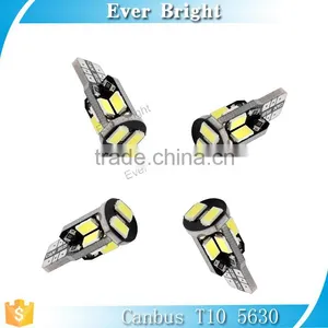 CE,ROSH Car Auto LED T10 194 W5W Canbus 10smd 5630 5730 LED Light Bulb ,led Smd T10 Canbus thumbnail-3