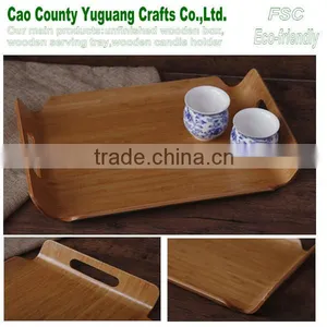 Painting Ashtree Serving Tray,restaurant Wood Serving Tray, Food Trays for Hotel thumbnail-1