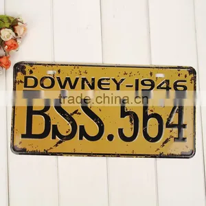 Souvenir Vintage Hot Sale US Embossed Custom Aluminum Car Plate License Plate thumbnail-1