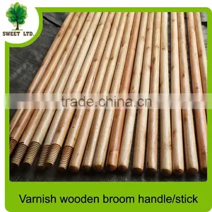 Garden Cleaning Tools Varnished Smooth Wooden Handle Stick for Rake and Shovel thumbnail-3