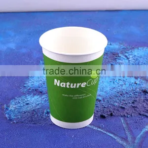 Disposable Cone Paper Cup/printed Compostable Pla Cups thumbnail-1
