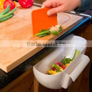 Plastic Kitchen Garbage Bowl,Trash Hanging Holder Bowl,Waste Storage Bin thumbnail-4