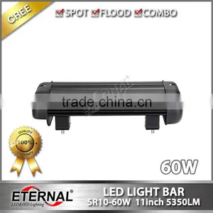 60W 11" Single Row High Power Truck Trailer Heavy Duty Machinery Equipments Outdoor Powersports Led Light Bar thumbnail-4