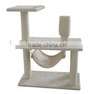 Cat Tree Post Scratcher Furniture Play House Pet Hammock thumbnail-1