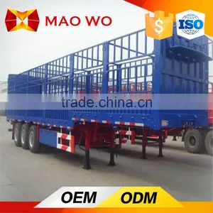 Manufacturer OEM 18 to 80 Ton Bulk Cargo Truck Steel Cage Trailer thumbnail-1