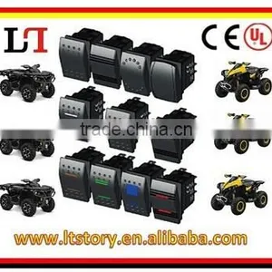 Waterproof On-off-on Rocker Switch Illuminated thumbnail-1