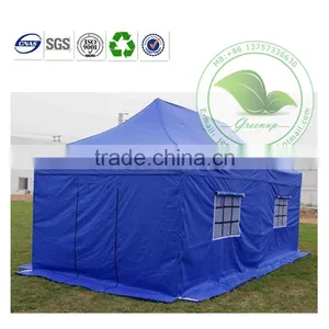 Low Cost Blue Waterproof PVC Disaster Relief Tent For Sale thumbnail-1
