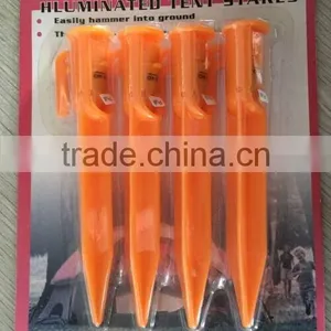 6 Inch 15cm Plastic Led Electric Lawn Stake Lights/led Tent Peg Lihgt thumbnail-1