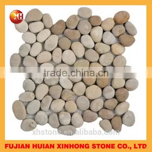 Flat Stone Mixed Pebble Tile, Pebble Tile for Wall Decoration thumbnail-5
