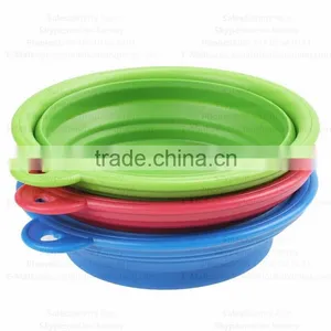 2016 New Portable and Unbreakable Collapsible Silicone Dog Bowl/Silicone Pet Bowls thumbnail-3