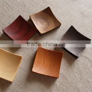 Black Walnut Dishes Oak Tapas Tray Wooden Fruit Tray Dessert Plate Sushi Dishes thumbnail-1